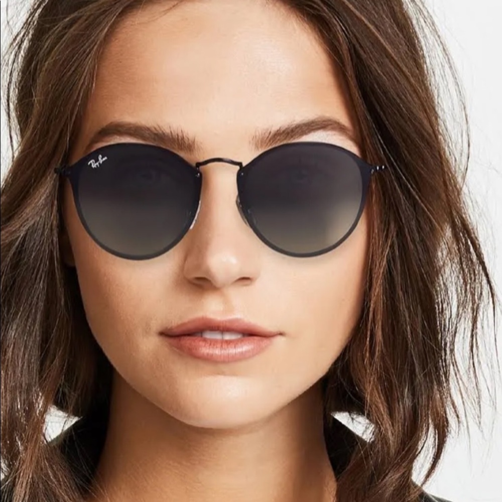 Ray Ban Blaze Round Black worn once